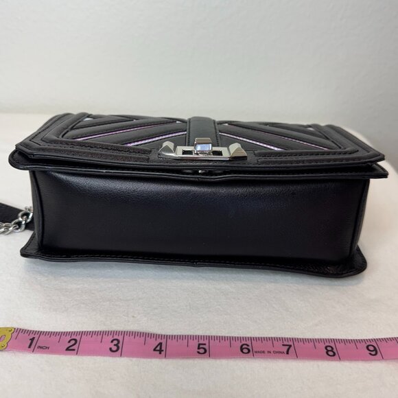 REBECCA MINKOFF Black Iridescent Leather Handbag - Picture 13 of 13